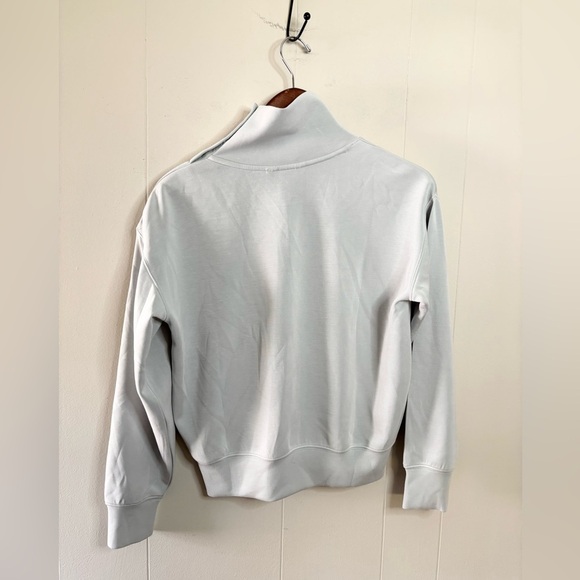 Club Monaco mock pullover modal stretch soft sweatshirt size XS grey/blue - Picture 6 of 6